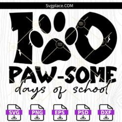 100 Paw Some Days Of School SVG
