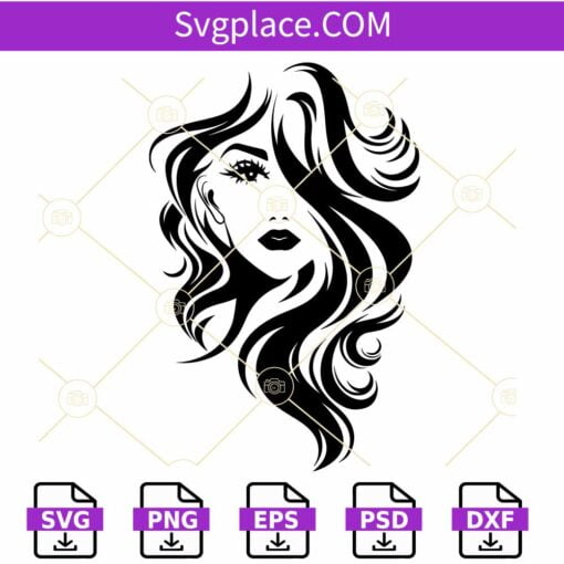 Afro Curly hair SVG, Afro Woman Face svg, Natural Hair Svg, Afro hair svg, Afro Svg