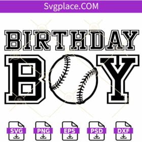 Baseball Birthday Boy SVG, Birthday Boy SVG, Baseball Theme SVG, Birthday Shirt svg