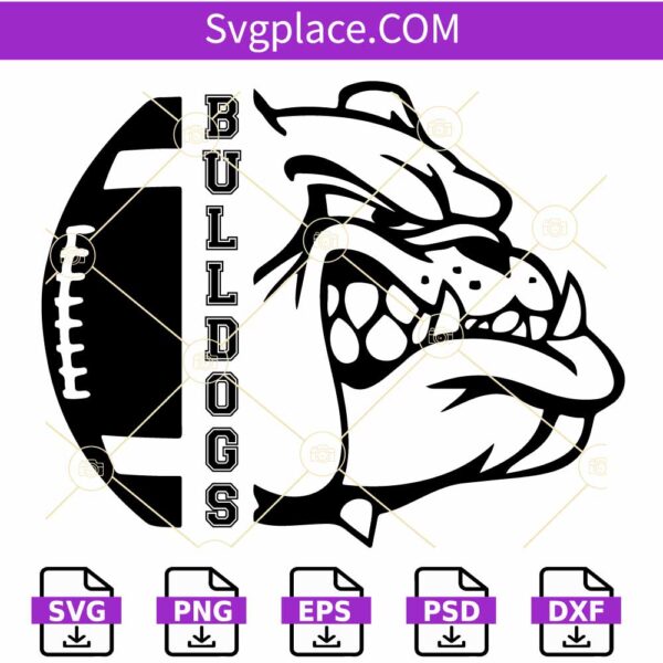 Bulldogs football svg, Bulldogs mascots svg, bulldog cheer svg, Football shirt svg