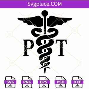 Physical Therapist Medical Caduceus SVG, Medical Caduceus Symbol svg