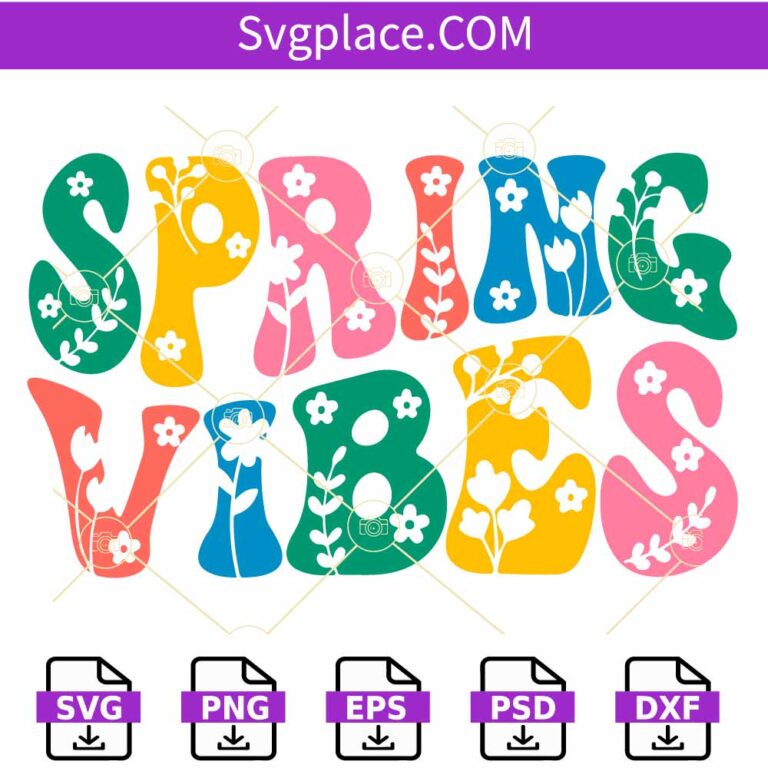 Spring Vibes retro SVG, Spring Vibes svg, Spring svg, Welcome Spring svg