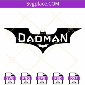 Super hero dadman SVG, Dadman svg, Batman Logo svg, Batman Dadman svg
