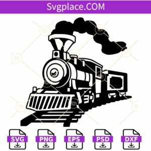 Train SVG file, Steam engine Svg, Locomotive svg, Train Engine SVG, Train clipart svg
