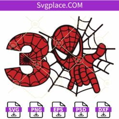 3rd birthday Spiderman SVG, 3rd Birthday spider svg, spider Birthday svg, three spider svg