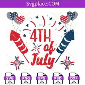 4th of July Firecrackers SVG, Patriotic SVG, 4th of July SVG, Fourth Of July SVG