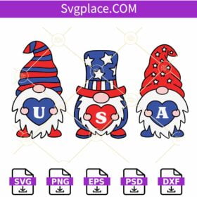 4th of July gnome SVG, Patriotic Gnomes SVG, American Gnomes SVG, 4th of July Gnomes SVG