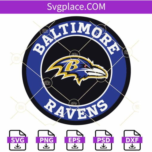 Baltimore ravens logo svg, Baltimore ravens svg, Baltimore ravens football PNG