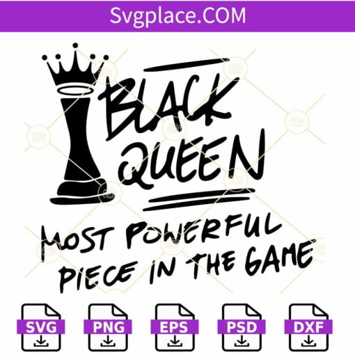 Black queen chess piece SVG, Black Queen SVG, Black Woman svg, Melanin svg
