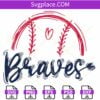 Braves Mascot SVG, Braves Baseball svg, Braves Baseball Stitches Svg, A-Tlanta-Braves-Svg