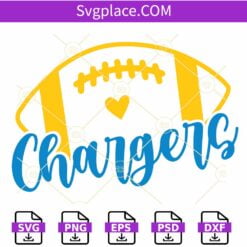 Chargers Football SVG, Charger svg, Chargers Mom svg, Charger football svg
