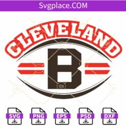 Cleveland Browns Football SVG, Cleveland Browns Football svg, Cleveland Browns Mascot svg