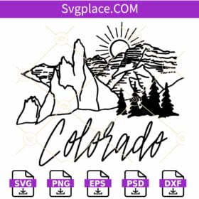 Colorado State SVG, Colorado Shirt SVG, Colorado Travel SVG, Colorado Tour SVG
