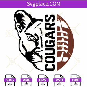 Cougars football SVG, Houston Cougars Football Team svg, Houston Cougars svg