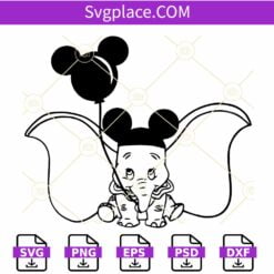 Disney Baby Elephant SVG, Baby Elephant Svg, Cartoon, Elephant Svg