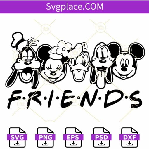 Disney Friends SVG, Friends Svg, Friendship Svg, Magical Kingdom Svg