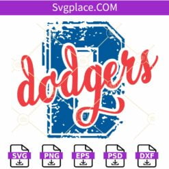 Dodgers football distressed svg, Los Angeles Dodgers svg, Los Angeles Football SVG