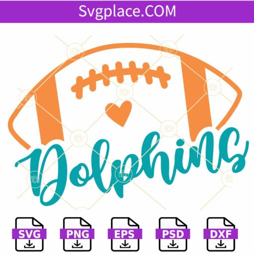 Dolphins Football SVG, Miami Dolphins Svg, NFL Svg, Football Teams Svg
