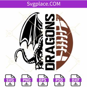 Dragons football SVG, Minnesota Dragons football Team SVG, Dragons svg