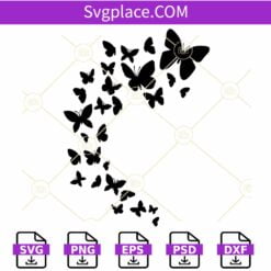 Flying Butterflies SVG, Butterfly SVG, Butterfly Swarm svg, Flying Butterflies PNG