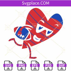 Heart Playing American Football svg, American Football Valentines Svg, American Football Valentine’s Day Svg