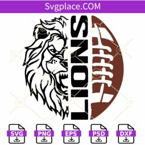 Lions football SVG, Detroit Lions svg, Detroit Lions Football Team svg