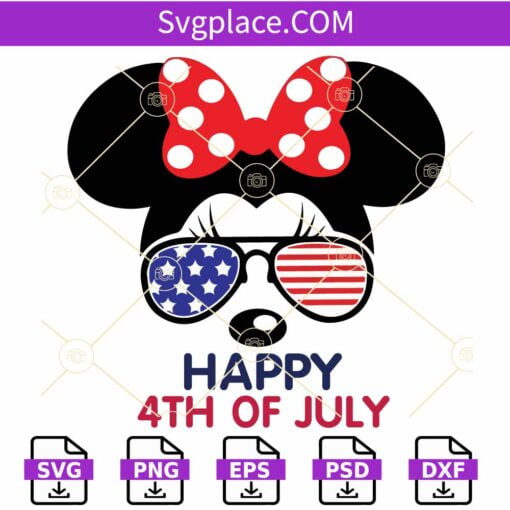 Minnie Mouse 4th of July SVG, Disney Minnie Mouse 4th Of July SVG, Minnie Mouse 4th of July Svg