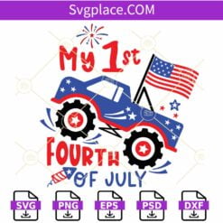 My first 4th of July SVG, July 4th Truck SVG, First 4th of July SVG