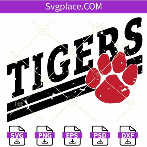Tigers Football SVG, Jackson State Tigers football, Tigers Pride svg