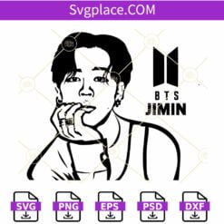 BTS Jimin SVG, Jimin SVG, BTS SVG, Bts Love Svg, Love Bts Svg, BTS Friends PNG