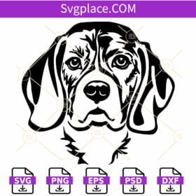 Beagle dog breed SVG, Beagle svg, dog face SVG, Peeking Dog svg