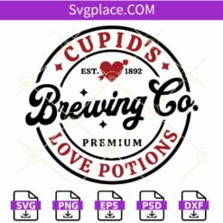 Cupid's Brewing Co SVG, Valentines SVG, Valentine's Day SVG, Cupid's Brewing Company SVG,