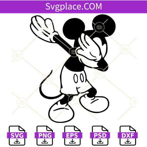 Dabbing Mickey SVG, Mickey SVG, Cute Mickey Vector SVG, Dabbing Disney SVG