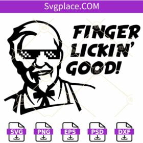Finger Lickin Good kfc SVG, KFC Parody Meme SVG, Kfc Logo SVG