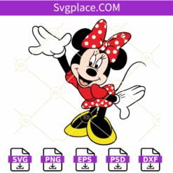Minnie Mouse layered SVG, Minnie Mouse svg, minnie mouse clipart SVG