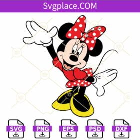 Minnie Mouse layered SVG, Minnie Mouse svg, minnie mouse clipart SVG