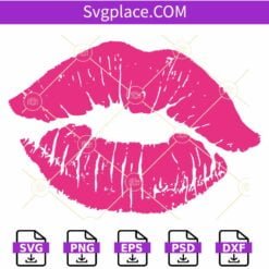 Pink lips SVG, Kiss Lips SVG, Pink Lips Vector svg, Kiss SVG, Shirt Kiss Svg