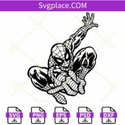 Spiderman black and white SVG, Spiderman Svg, Spiderman Logo Svg