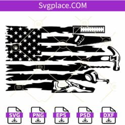 US flag carpenter SVG, us flag tools svg, carpenter t shirt svg, Carpentry Tools SVG