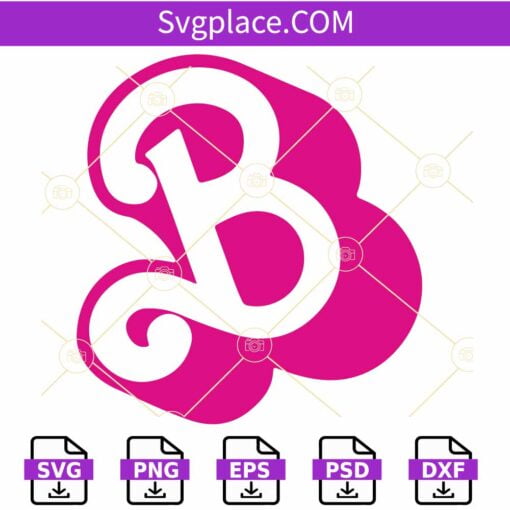 Barbie Big B Logo SVG, Barbie Logo Svg, Barbie Silhouette Svg, Barbie Font SVG