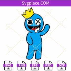 Blue character SVG, Rainbow Friends Svg, Game Svg, Cartoon Svg