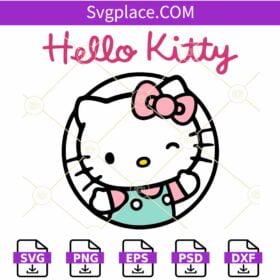 Hello Kitty  SVG, cute hello kitty svg file, hello kitty bow svg,  Kawaii Kitty Svg