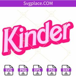 Kindergarten Barbie SVG, Barbie Kinder Garten SVG, School Barbie Girl SVG