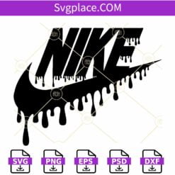 Nike Logo drip SVG, Nike Drip Logo SVG File, Sport Logo svg