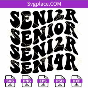 Senior 2024 retro SVG, Retro Senior 2024 SVG, Class of 2024 SVG, Graduation 2024 SVG