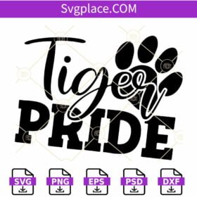 Tiger pride SVG, Tiger Paw SVG, Tiger Mascot SVG, Tiger Paw SVG, Football Tiger print SVG