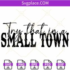 Try that in a small town svg, Jason Aldean song lyrics SVG, Jason Aldean country music SVG