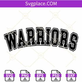 Warriors Mascot SVG, Basketball Warriors SVG, NBA Basketball SVG