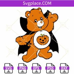 Care Bears Trick or Sweet SVG, Halloween Care Bears SVG, Care Bears Pumpkin SVG