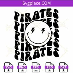 Pirates smiley face SVG, Pittsburgh Pirates SVG, NFL SVG, Football Team SVG